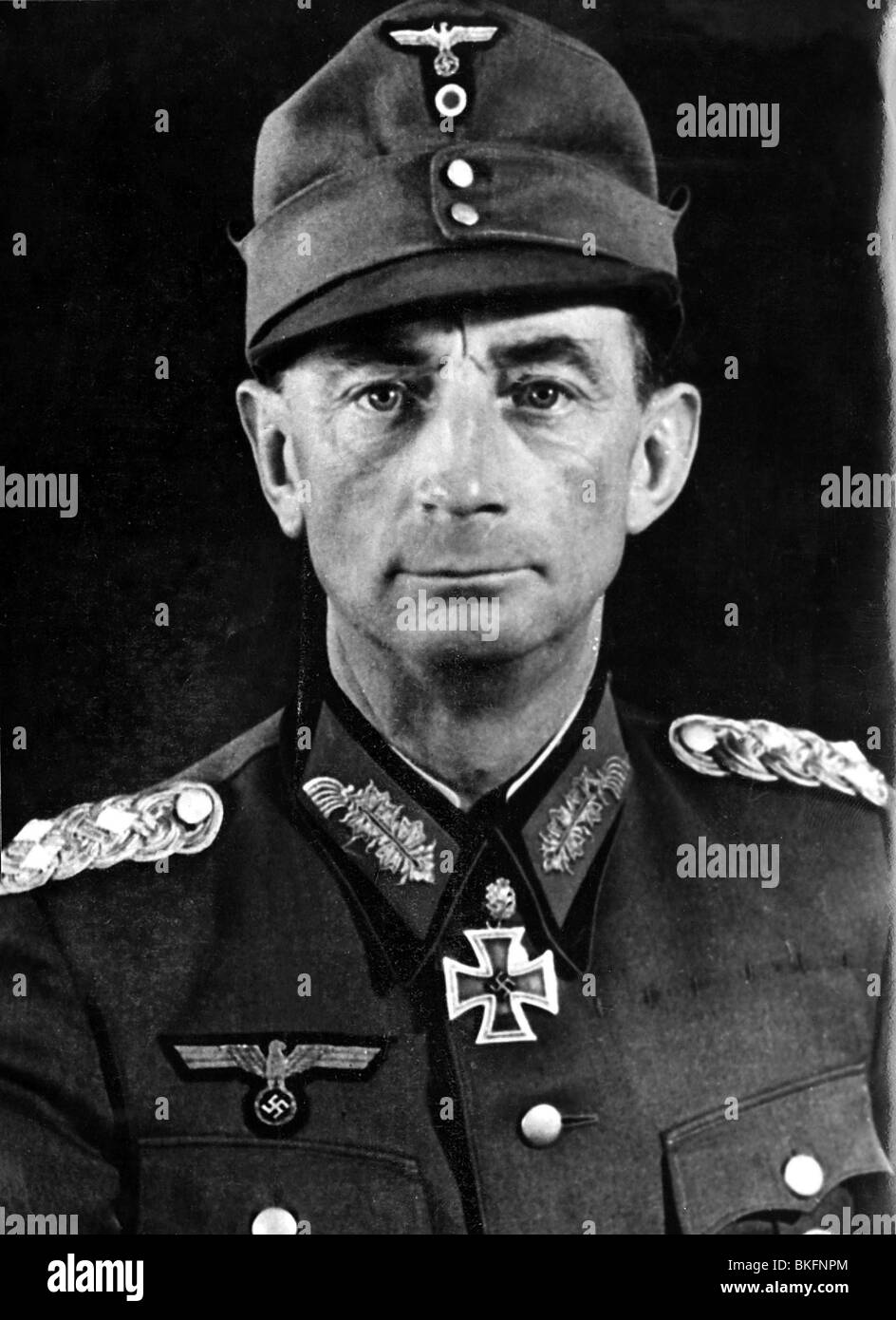 Dietl, Eduard, 21.7.1890 - 23.6.1944, German general, portrait, photo taken by Bauriedl, 1943, Stock Photo