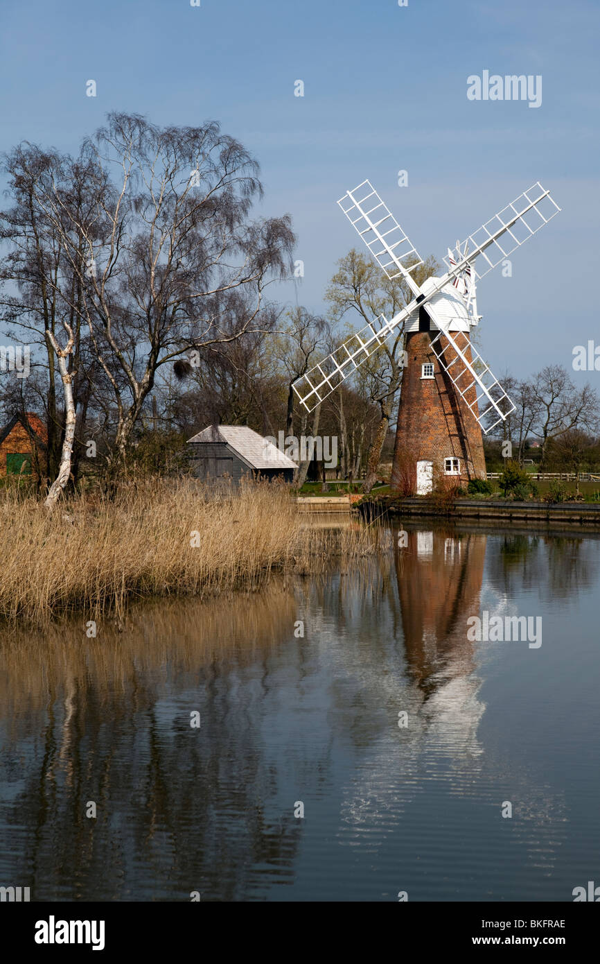 Windmill Rivington Windmill on the Riverside Stock Photo - Alamy