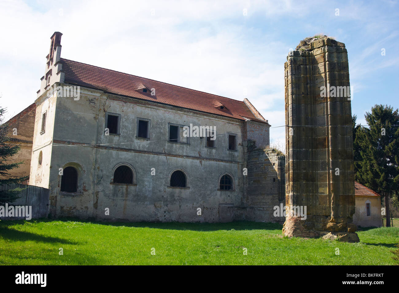 Klasterni skalice village Kolin Stock Photo - Alamy