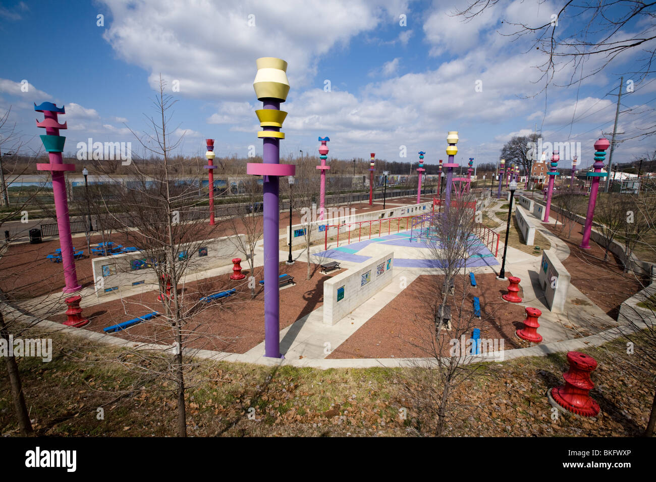 Art Park at Catfish Row, Vicksburg, Mississippi Stock Photo Alamy