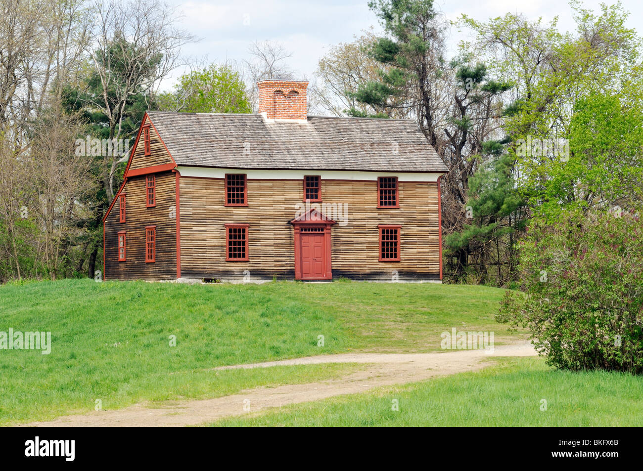Historic Hartwell Tavern that sits on Battle Road in Minute Man
