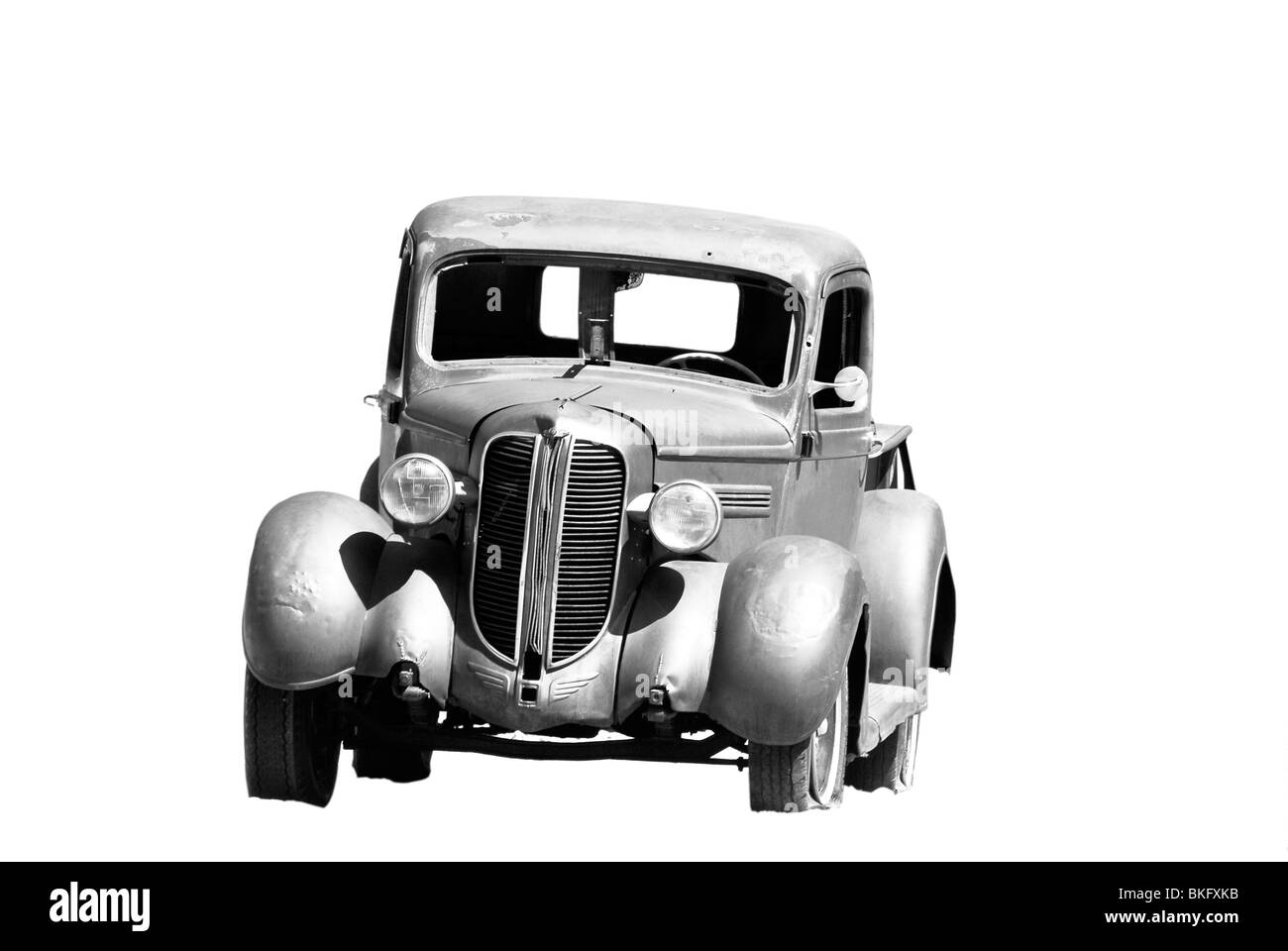 A 1930s Dodge Brothers rusted antique pickup truck Stock Photo