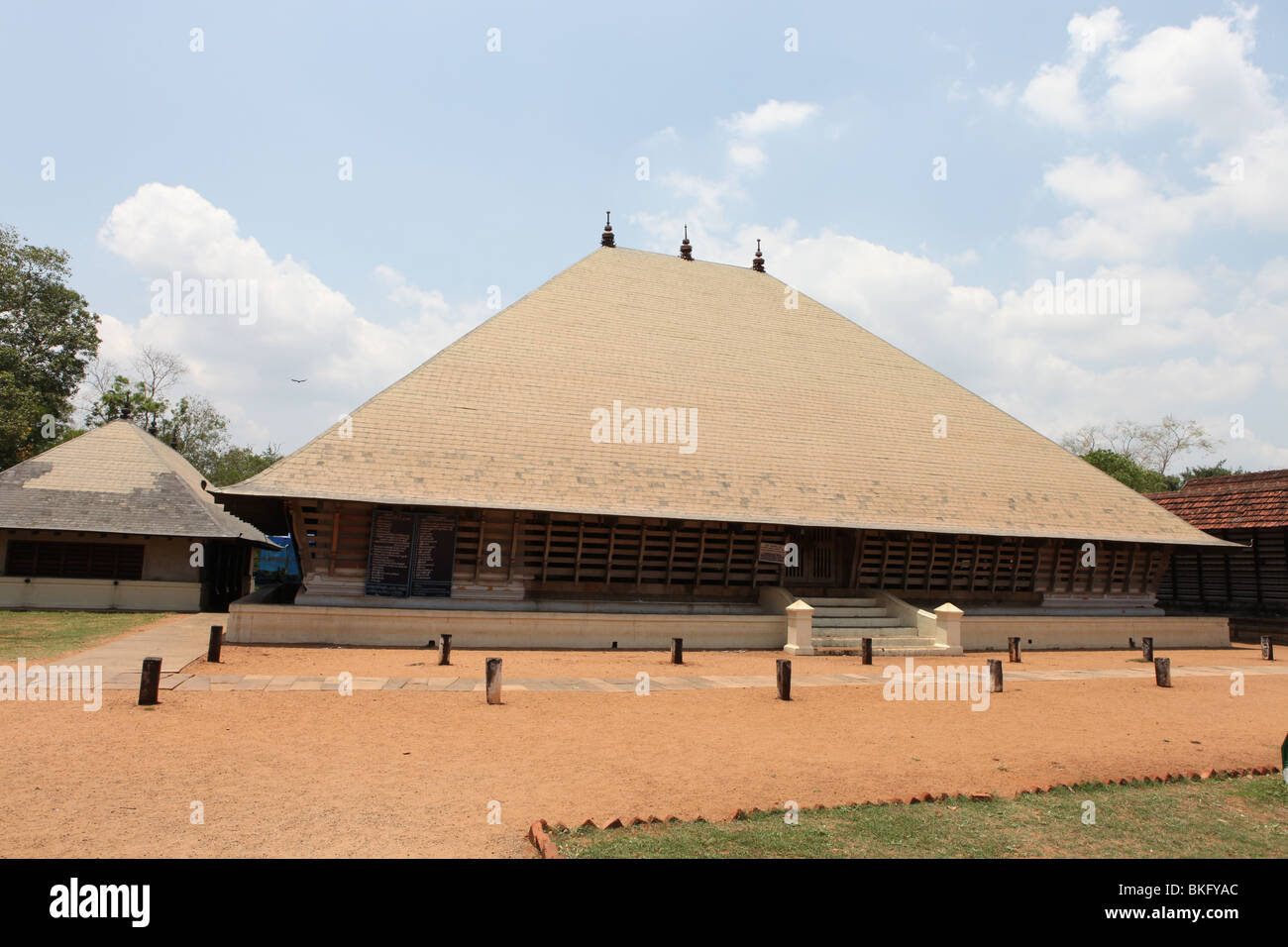 koothambalam of vadakkunnathan temple,thrissur.oldest sanskrit drama of kerala,koodiyattam used to be performed inside Stock Photo