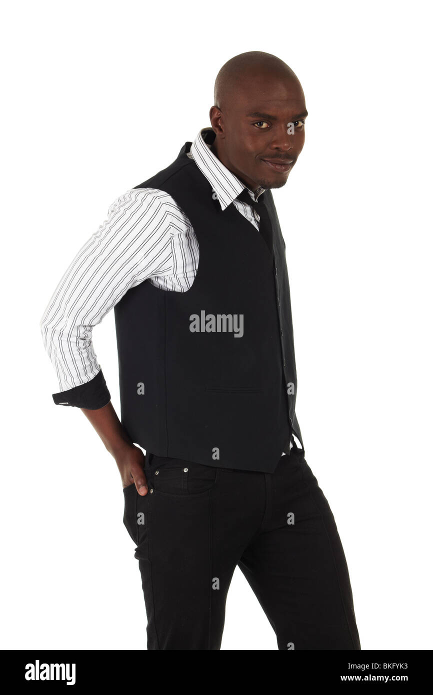 semi formal attire for men black