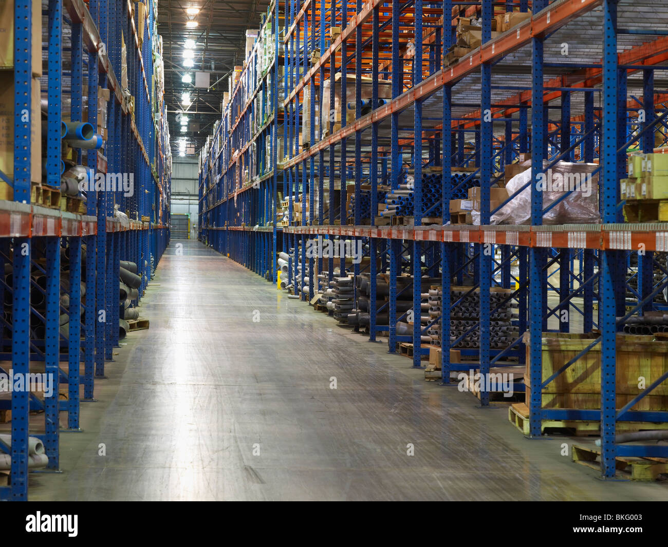 Warehouse Aisle, Philadelphia, USA Stock Photo Alamy