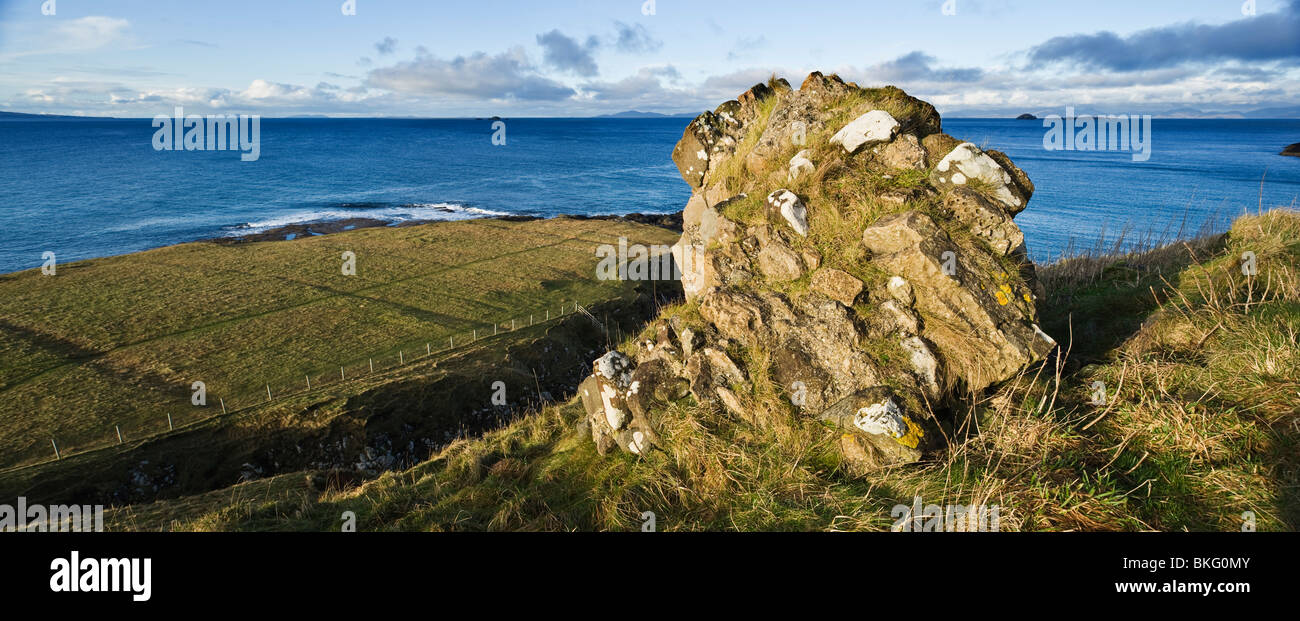 Ruins of Duntulm castle, Isle of Skye, Scotland Stock Photo