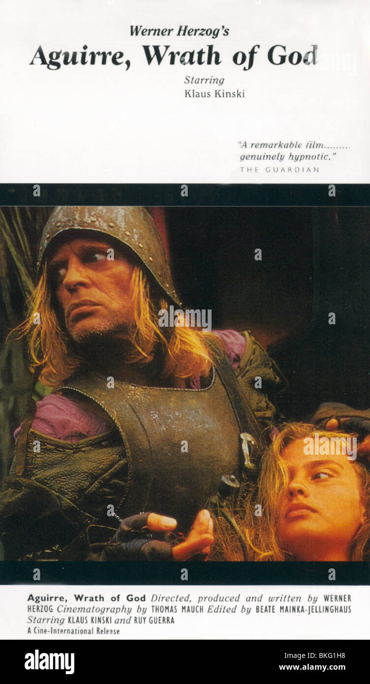 AGUIRRE, WRATH OF GOD (1972) POSTER AGUW 001VS Stock Photo - Alamy