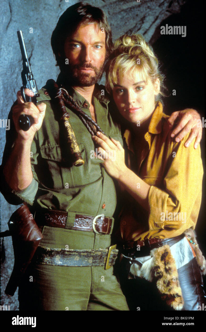 ALLAN QUATERMAIN AND THE LOST CITY OF GOLD 1986 RICHARD CHAMBERLAIN SHARON STONE AQL 005 Stock Photo Alamy