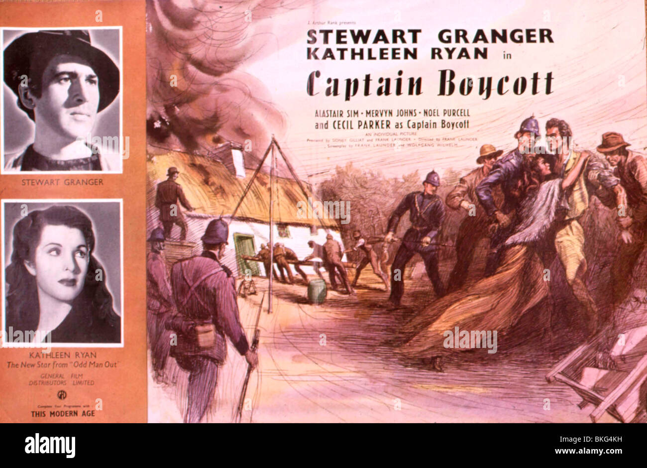 CAPTAIN BOYCOTT -1947 POSTER Stock Photo