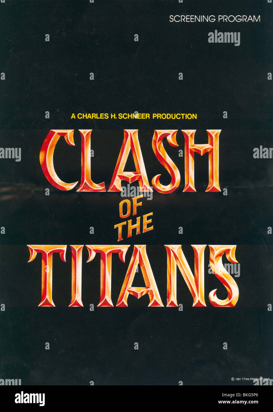 Clash of the titans 1981 hi-res stock photography and images - Alamy