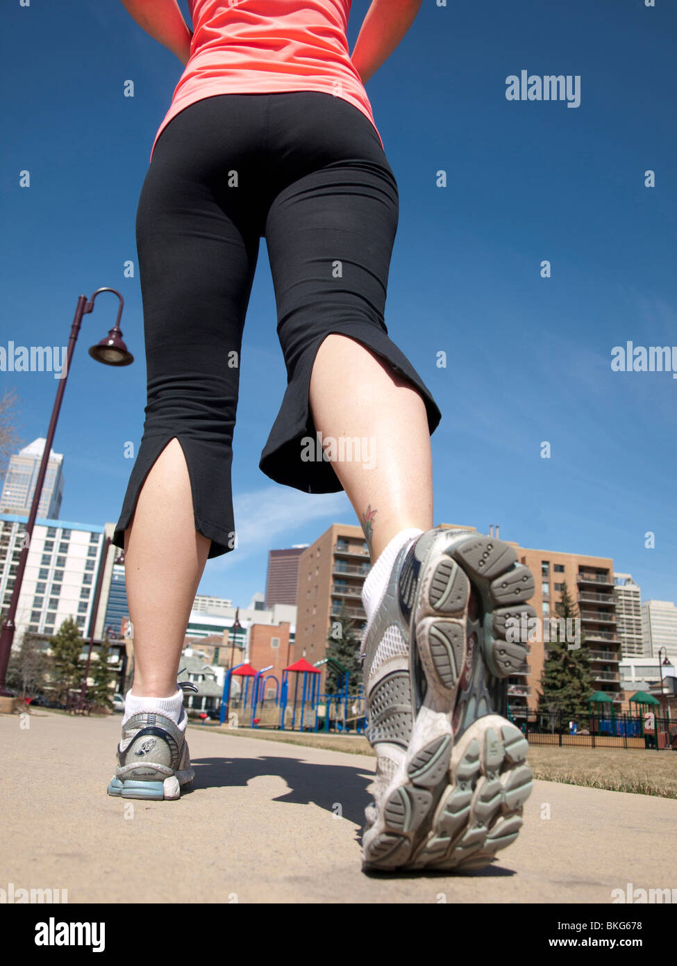 Rear view shot young woman hi-res stock photography and images - Alamy