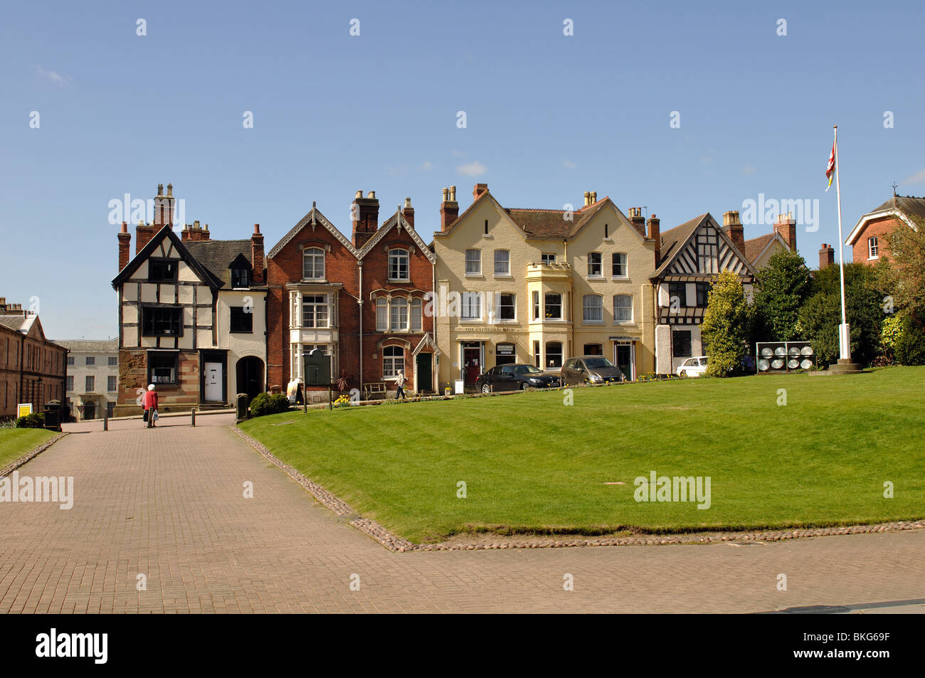 Cathedral Close, Lichfield, Staffordshire, England, UK Stock Photo