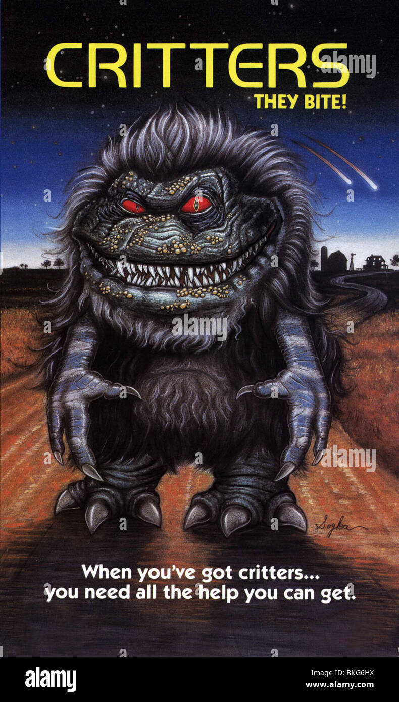 CRITTERS -1986 POSTER CRTS Stock Photo