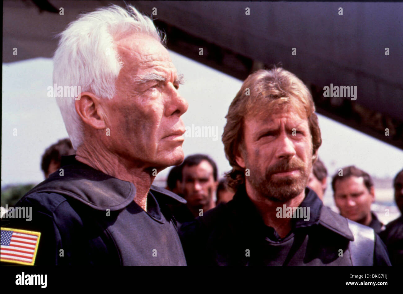 THE DELTA FORCE (1986) LEE MARVIN, CHUCK NORRIS DLF 001 Stock Photo
