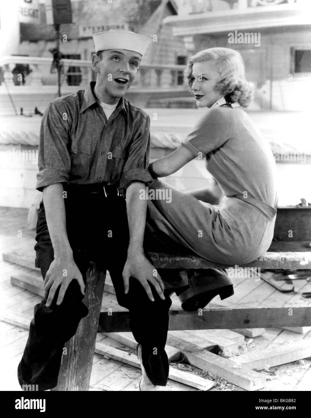 FOLLOW THE FLEET (1936) FRED ASTAIRE, GINGER ROGERS FTFL 005P Stock