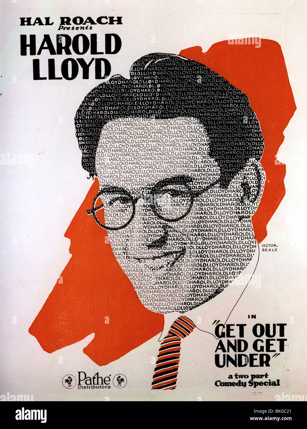 GET OUT AND GET UNDER (1920) POSTER HAROLD LLOYD, FRED C NEWMEYER (DIR) GOGU 001 CP Stock Photo