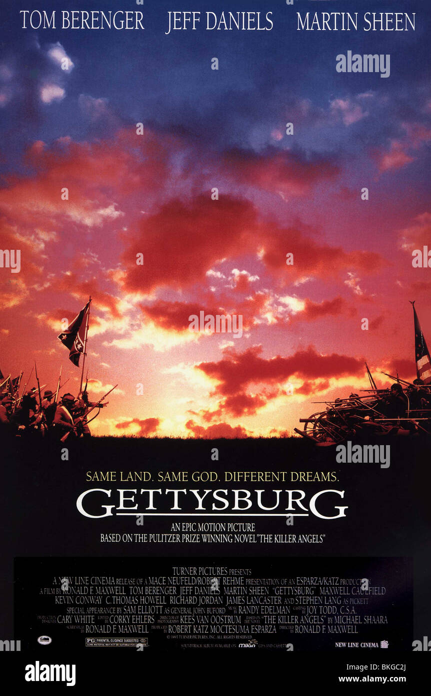 GETTYSBURG -1994 POSTER Stock Photo