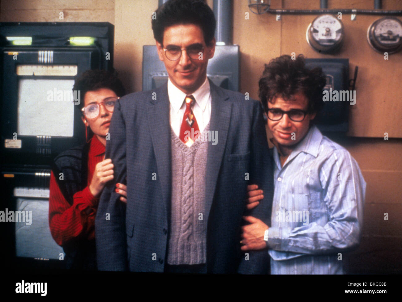 GHOSTBUSTERS (1984) ANNIE POTTS, HAROLD RAMIS, RICK MORANIS GHB 033 Stock Photo