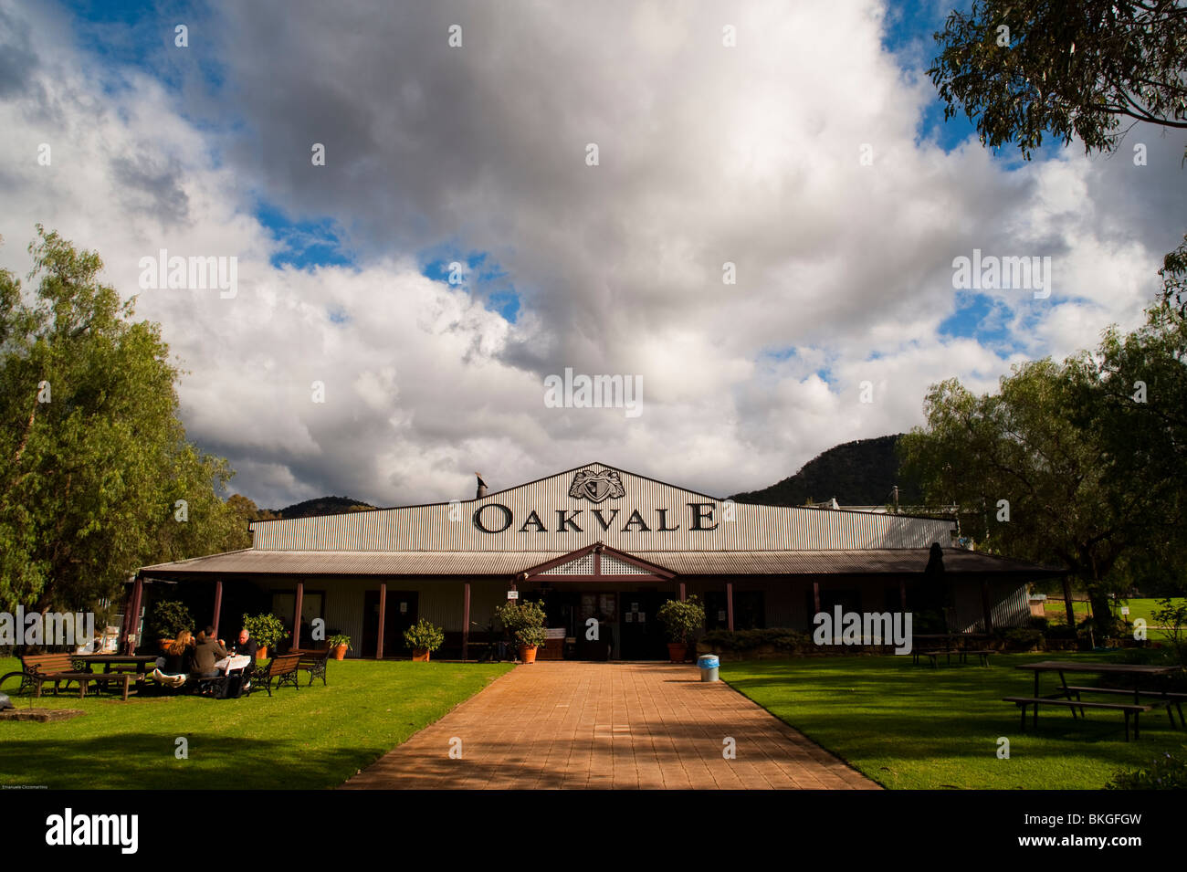 Oakvale Cellars, Entrance, Hunter Valley, New South Wales, Australia. Stock Photo