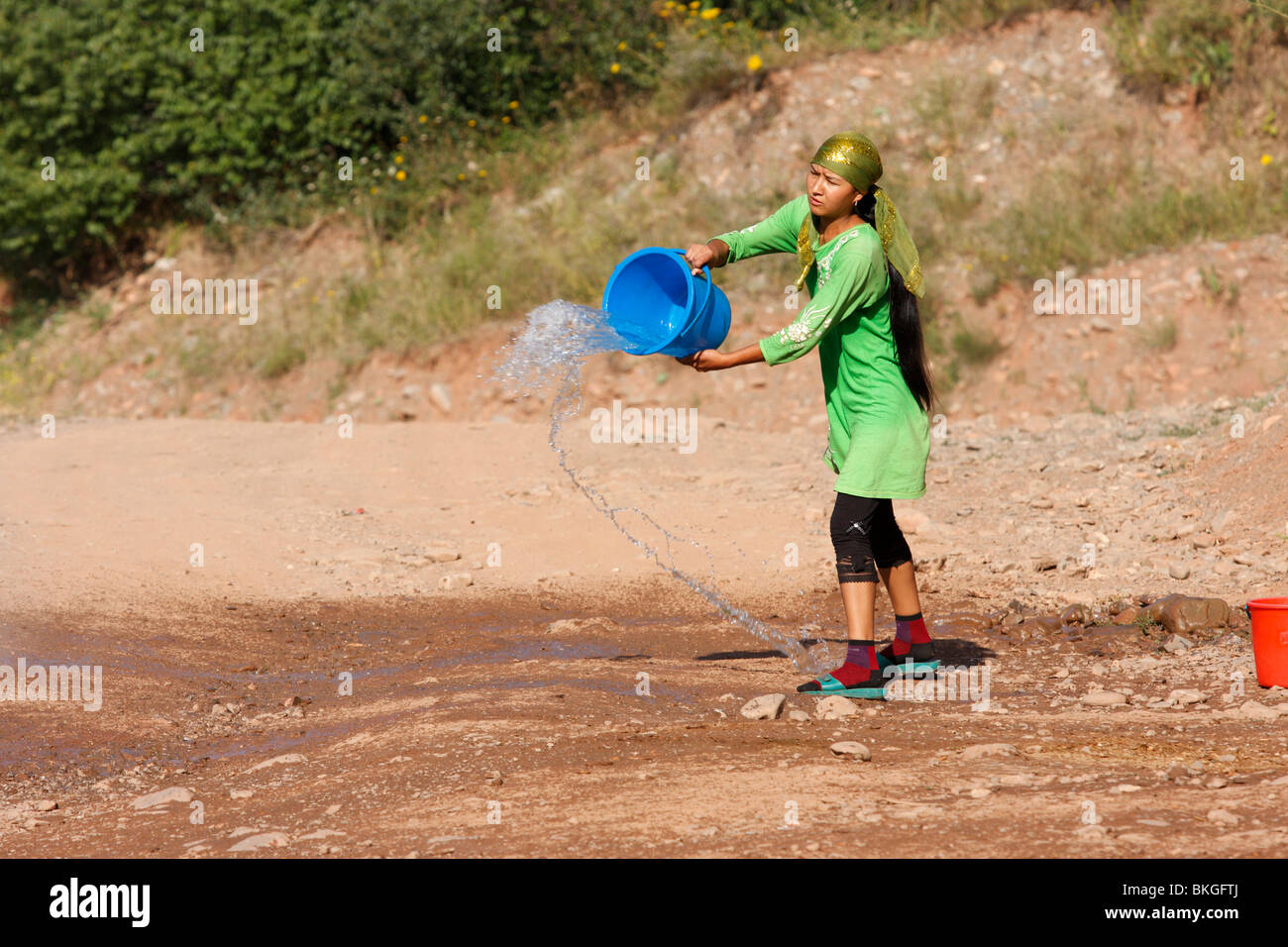 Throwing Bucket Water High Resolution Stock Photography and Images Alamy
