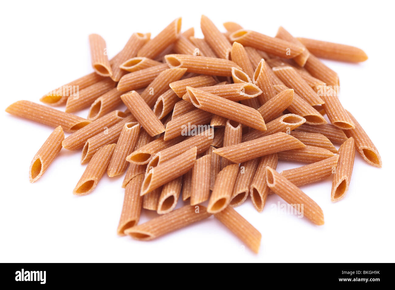 Wholemeal pasta Stock Photo