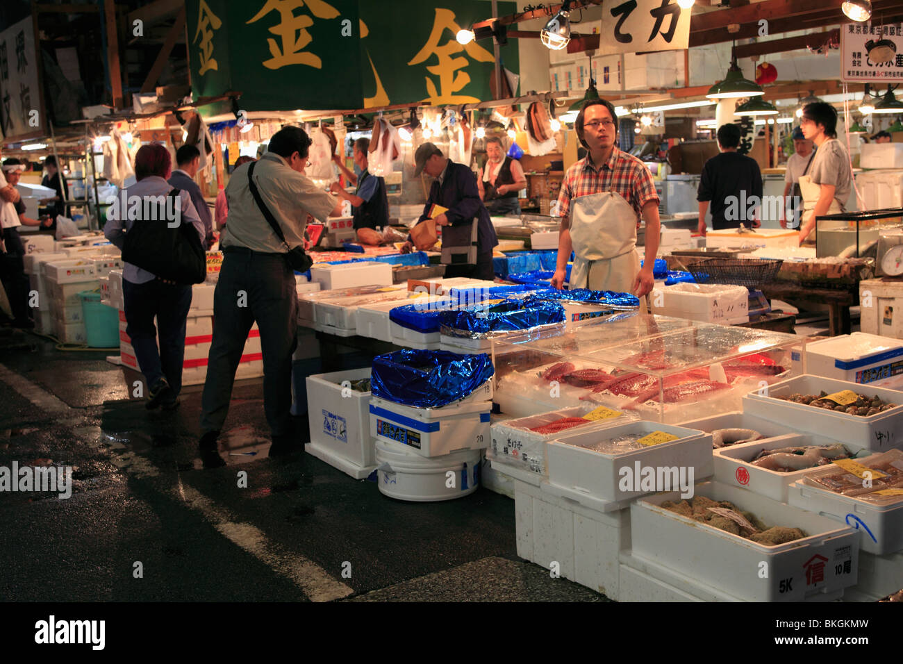 Tsukiji fish market, Tokyo, Japan, Asia Stock Photo Alamy