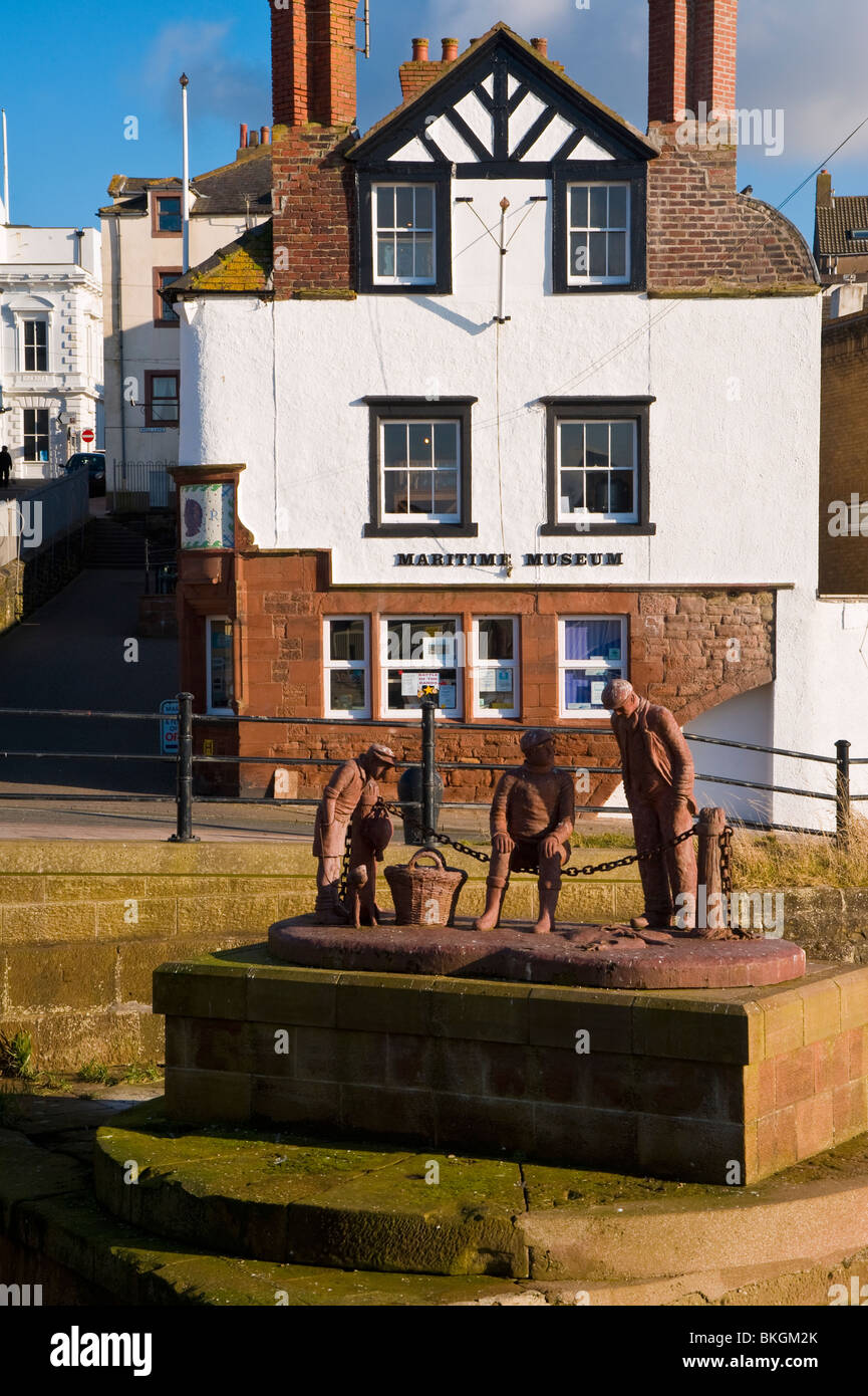 The Maritime Museum at Maryport, Cumbria (currently threatened with closure) Stock Photo