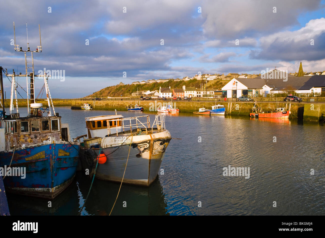 The harbour at Maryport, Cumbria Stock Photo