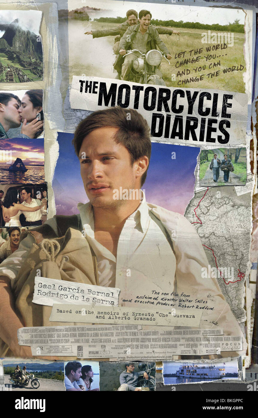 THE MOTORCYCLE DIARIES (2004) DIARIOS DE MOTOCICLETA (ALT) POSTER MOT 001-BU Stock Photo