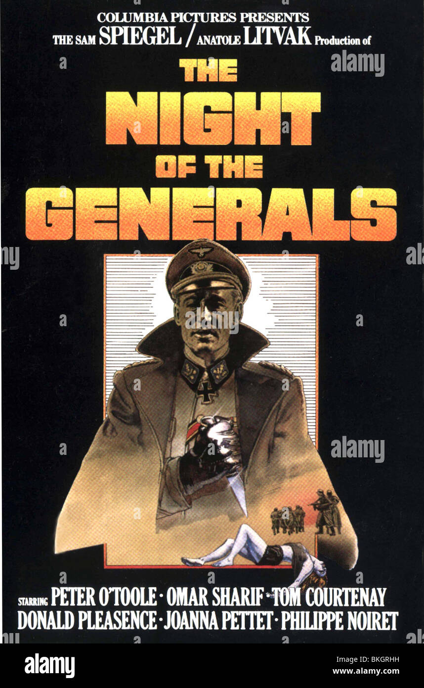 THE NIGHT OF THE GENERALS (1967) POSTER NOTG 001 VS Stock Photo