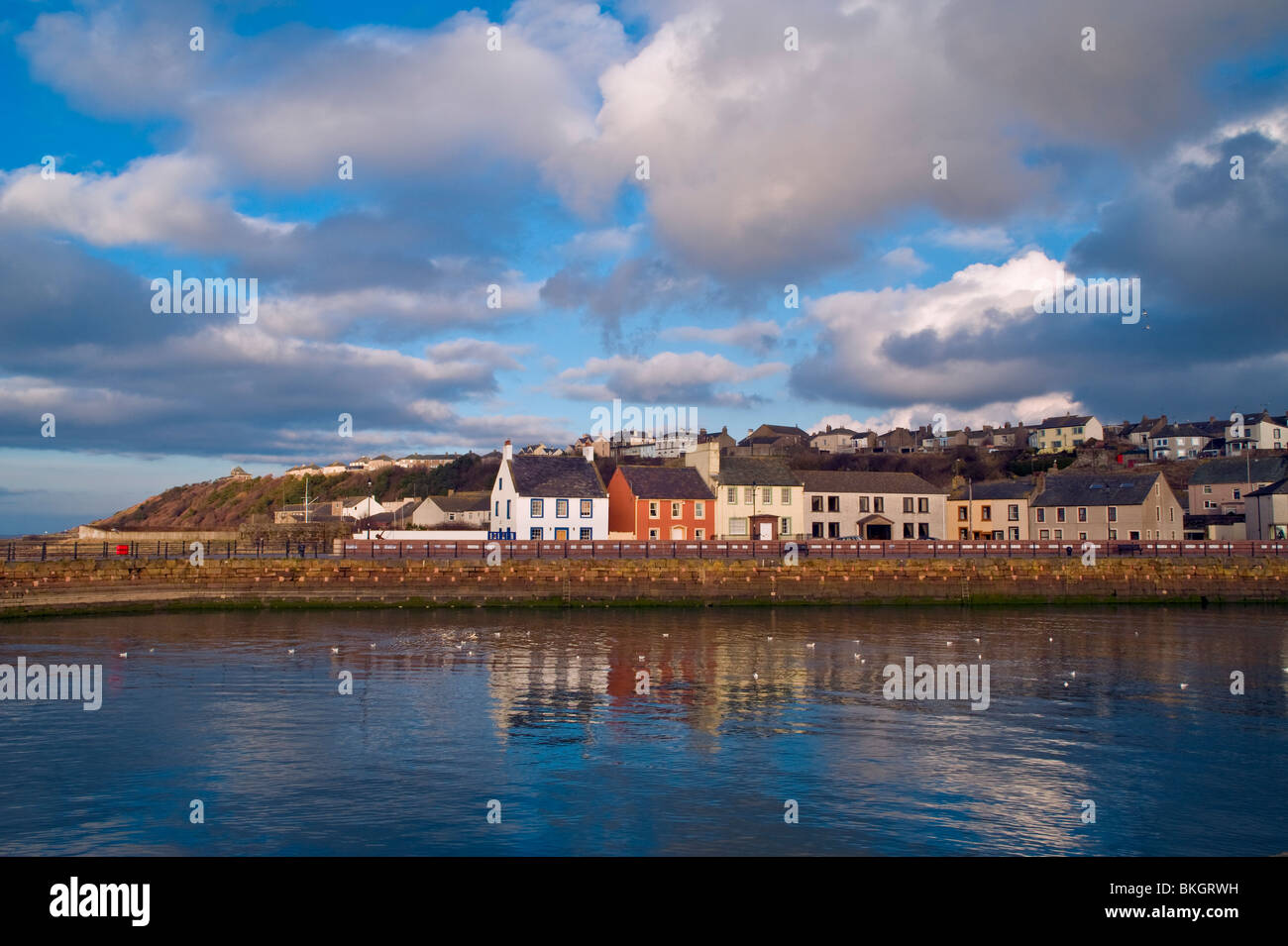 The harbour at Maryport, Cumbria Stock Photo