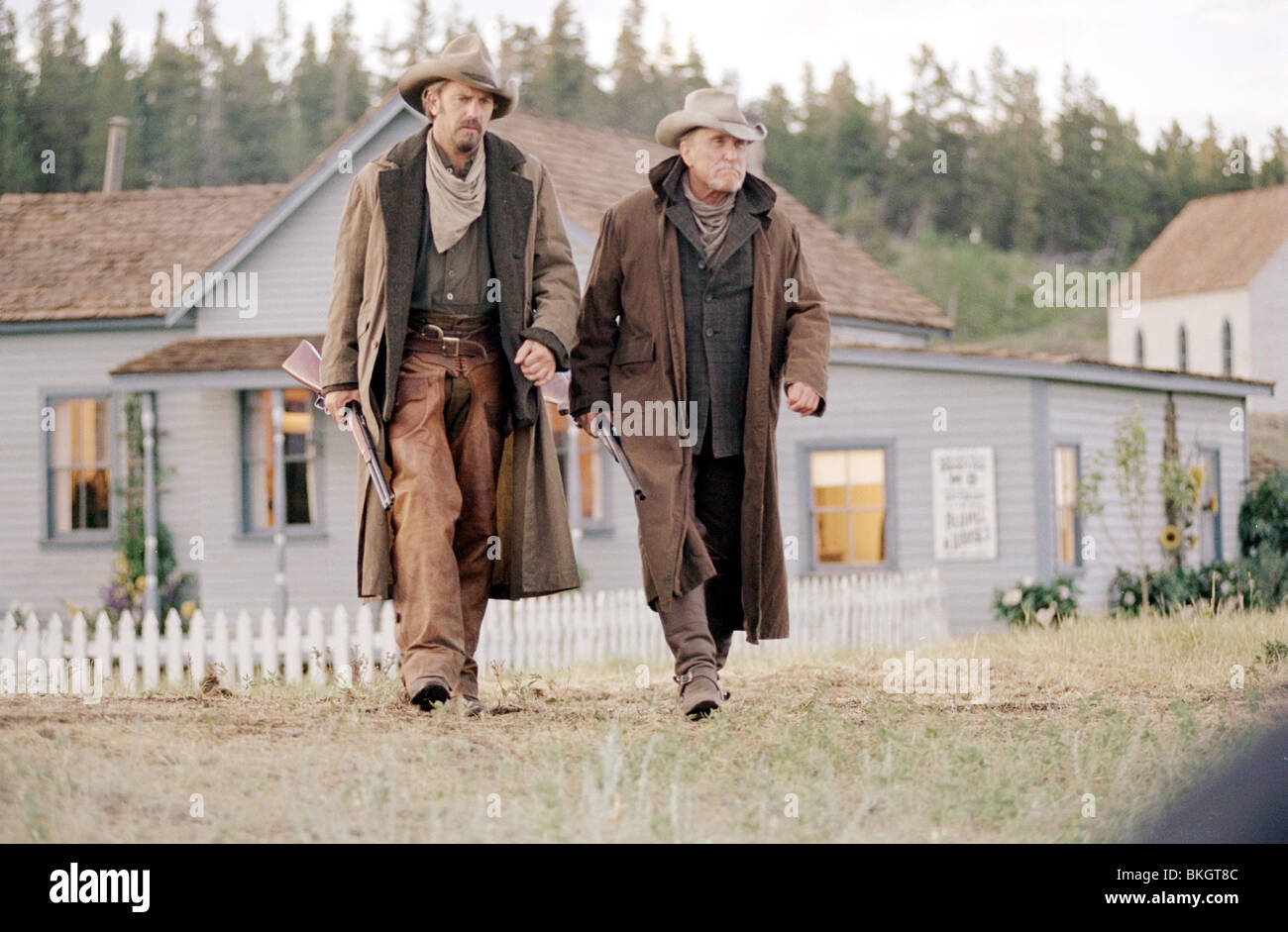 OPEN RANGE - Robert Duvall & Kevin Costner on location in Canada - Directed  by Kevin Costner - Warner Bros.