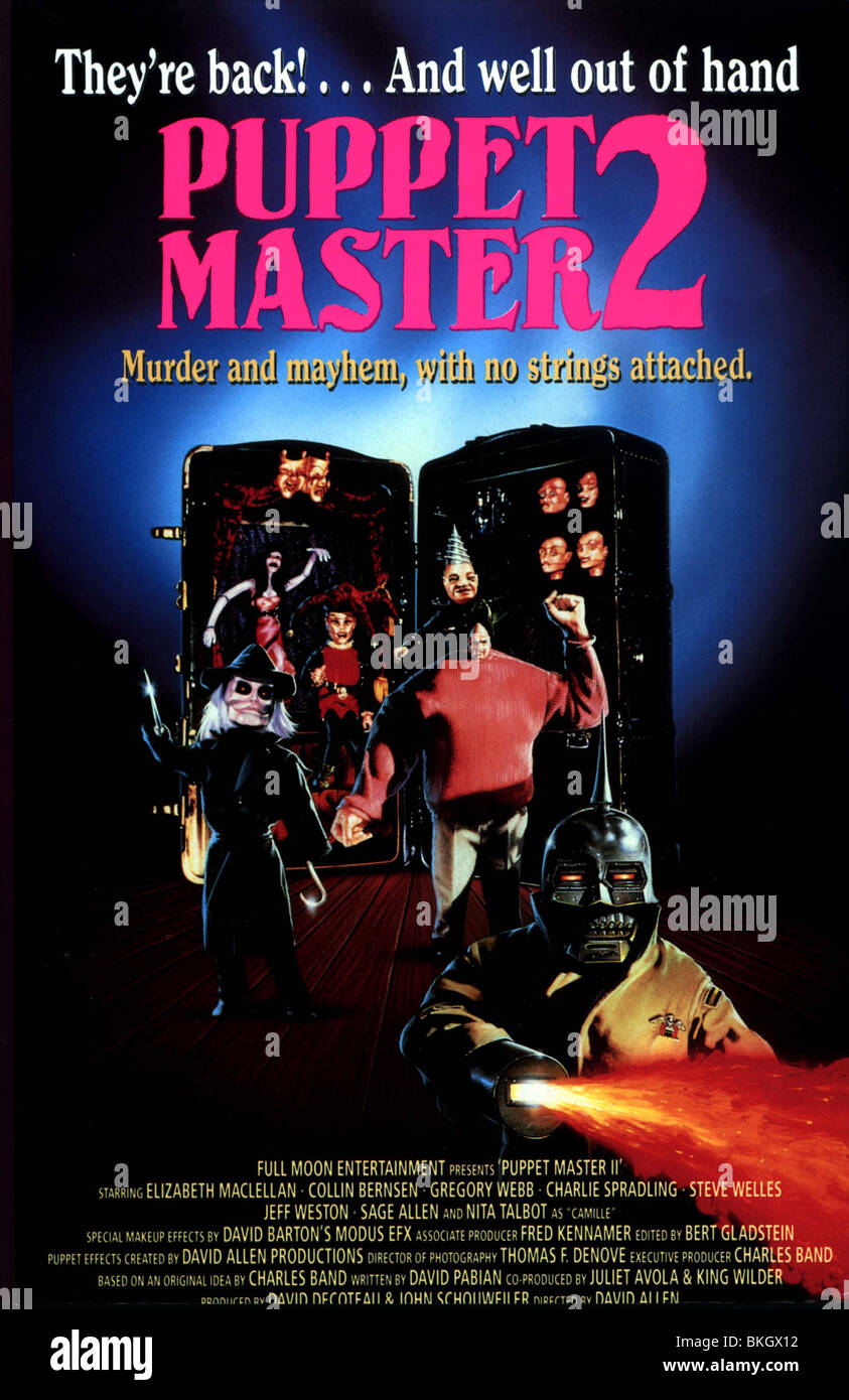 PUPPET MASTER 2 -1990 POSTER Stock Photo