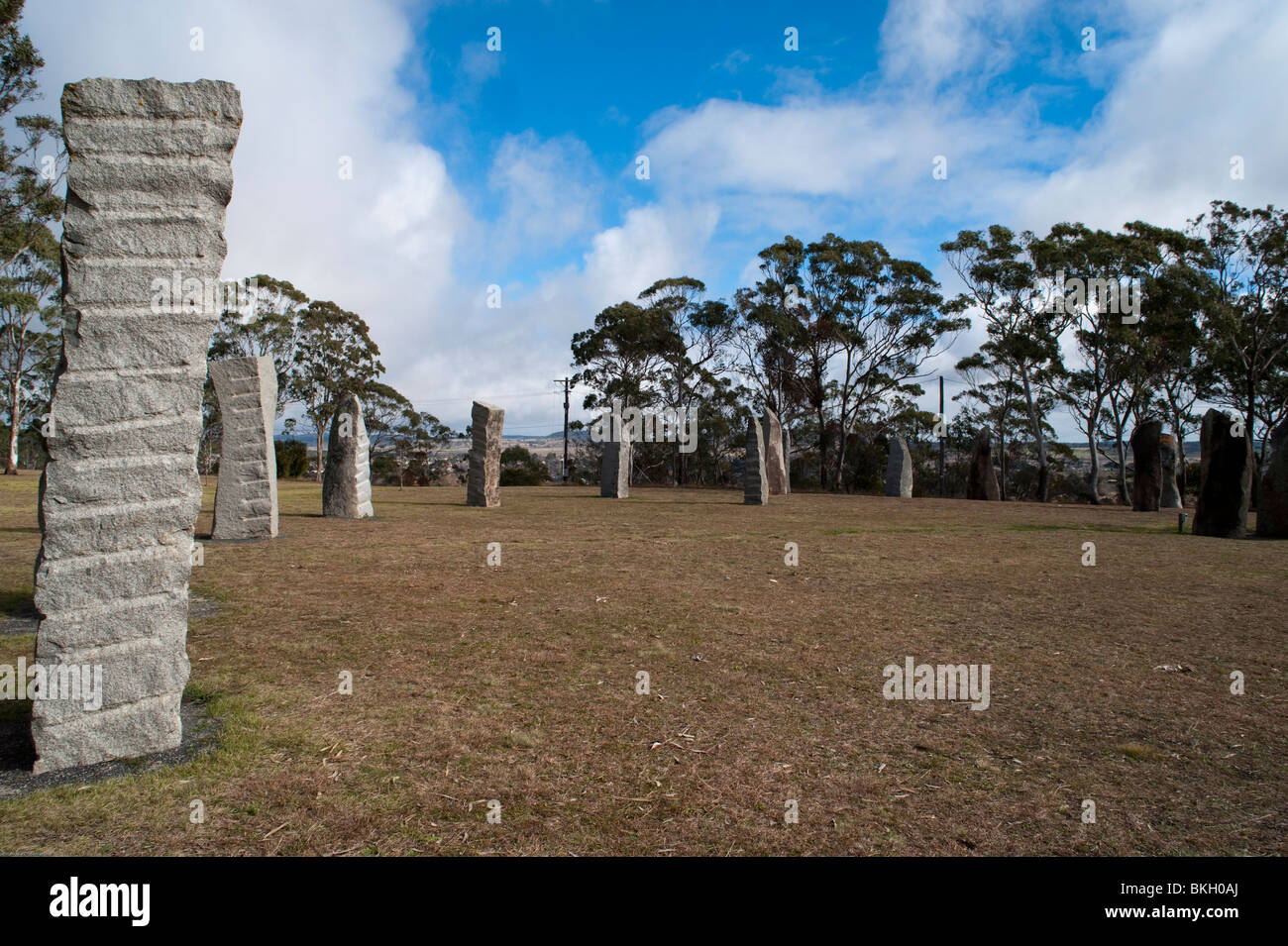 'Stonehenge' monument, Moree, New South Wales, Australia. Stock Photo