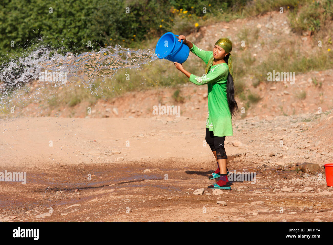 Throwing Bucket Water High Resolution Stock Photography and Images Alamy