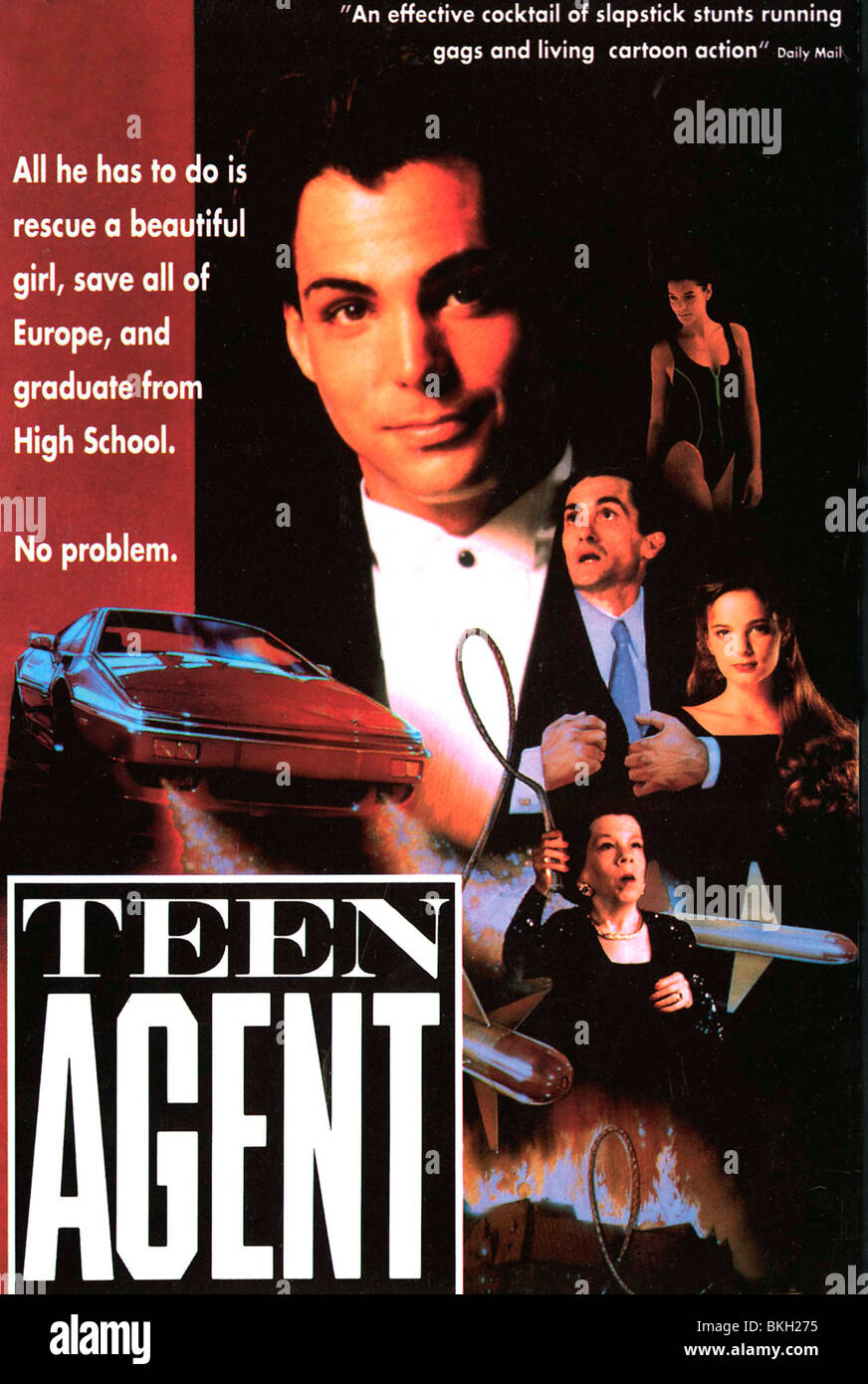 TEEN AGENT (1991) IF LOOKS COULD KILL (ALT) POSTER TAG 001 VS Stock Photo