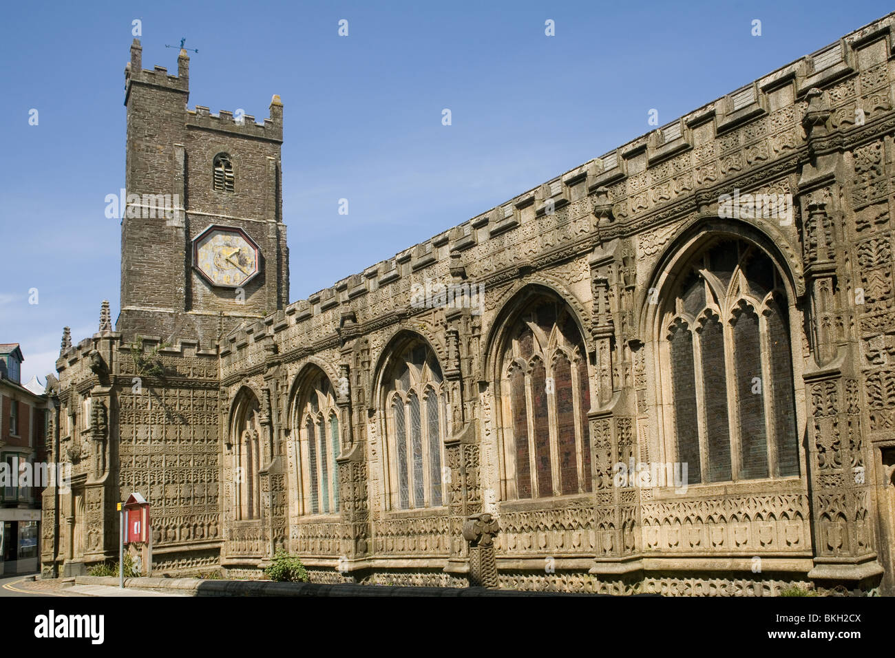 England Cornwall Launceston St.Mary Magdalene church Stock Photo Alamy
