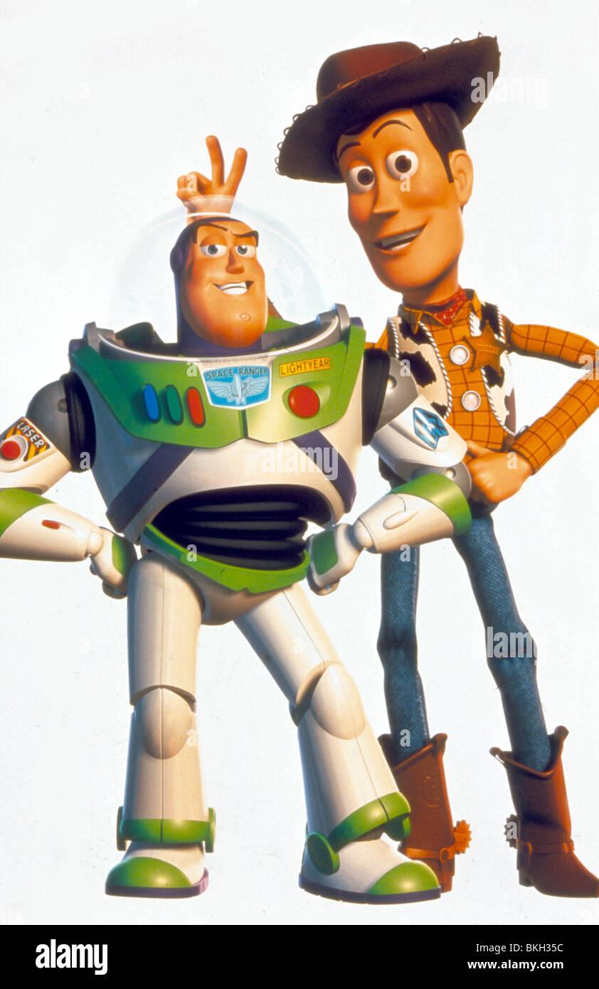 TOY STORY 2 (1999) ANIMATED CREDIT DISNEY BUZZ LIGHTYEAR (CHARACTER), WOODY (CHARACTER) TTWO 063 Stock Photo