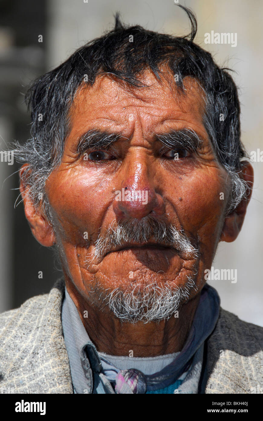 Old beggar in La Paz, Bolivia, South America Stock Photo Alamy