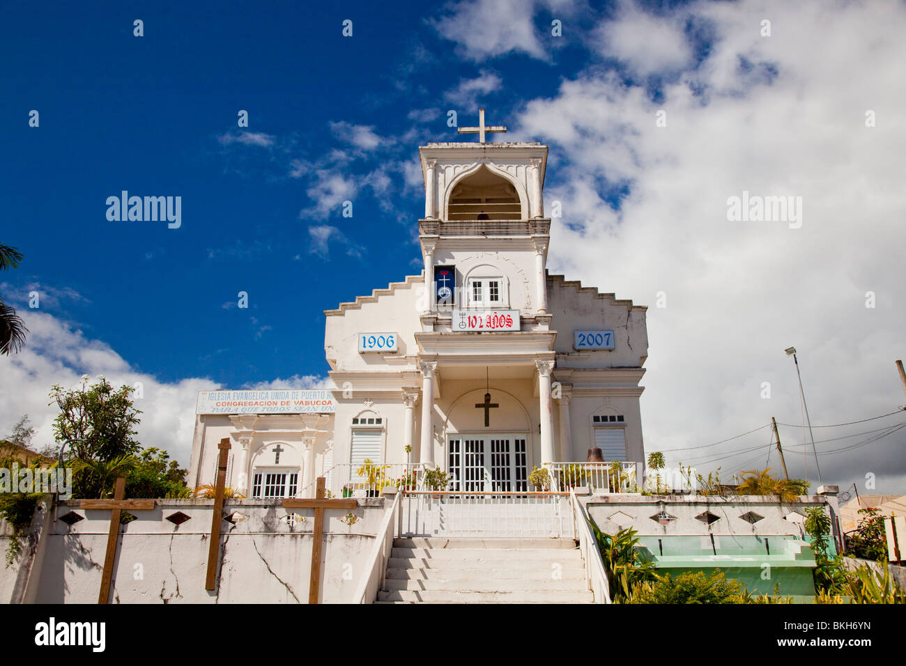 The church in the town square in Yabucoa, Puerto Rico, West Indies Stock Photo Alamy