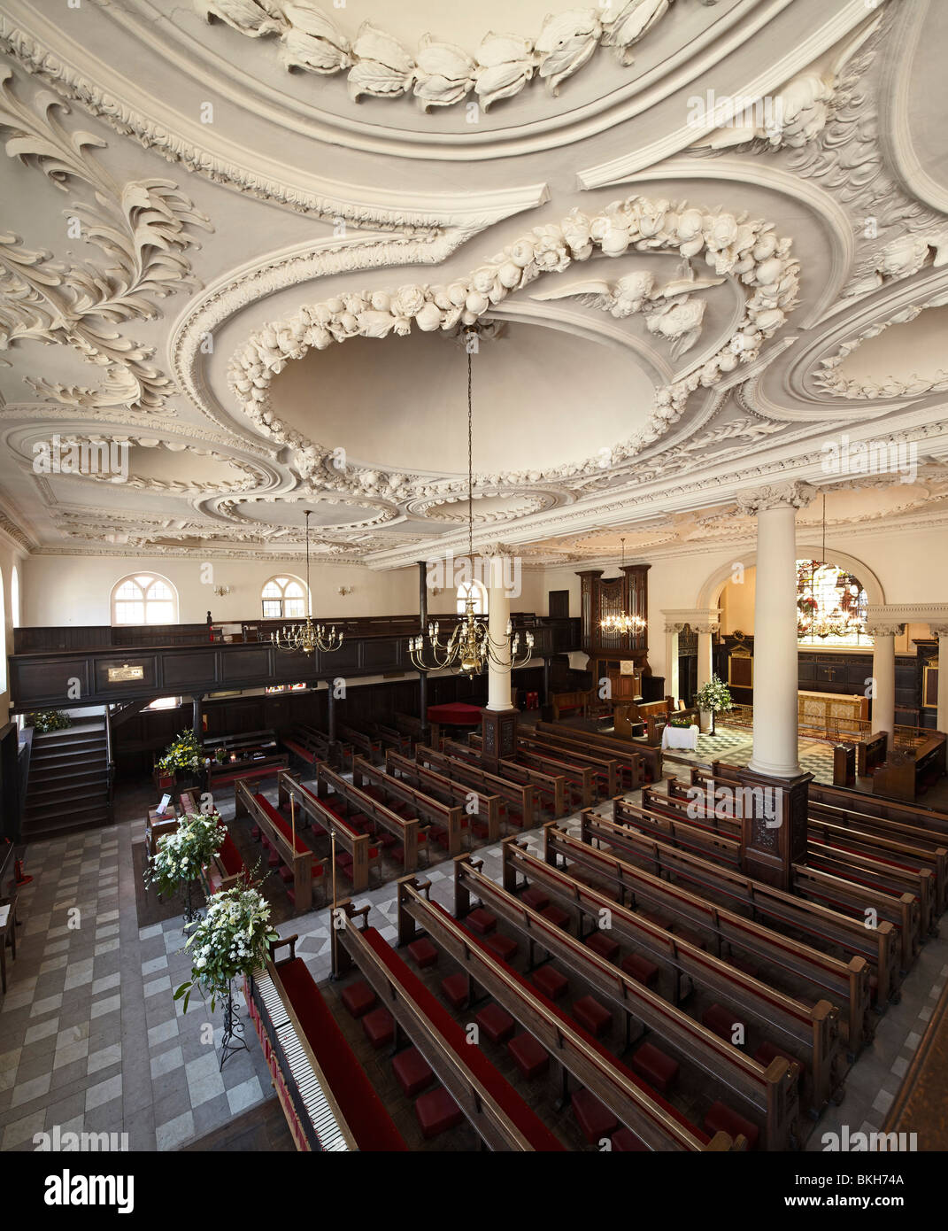 The interior of the church of King Charles the Martyr, Tunbridge Wells Stock Photo