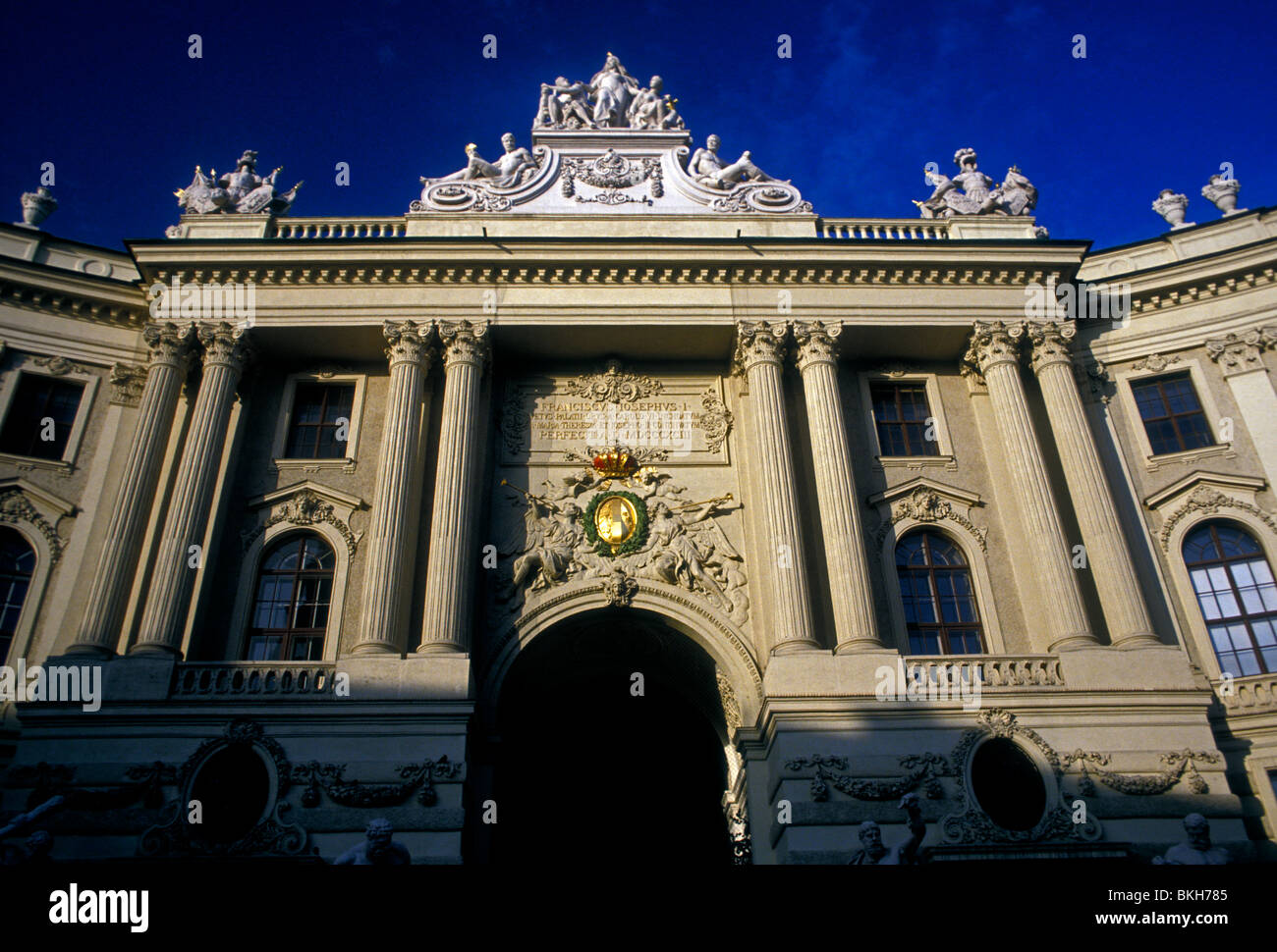 Michaels Gate, Michaelertor, Hofburg Palace, Hofburg Imperial Palace, Palace, Michaelerplatz, city of Vienna, Vienna, Austria, Europe Stock Photo