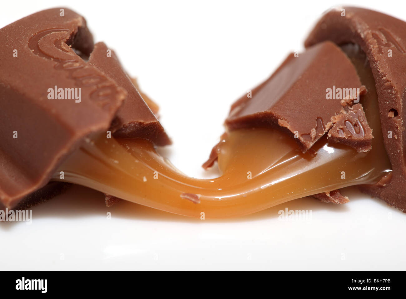 Cadbury's caramel chocolate Stock Photo
