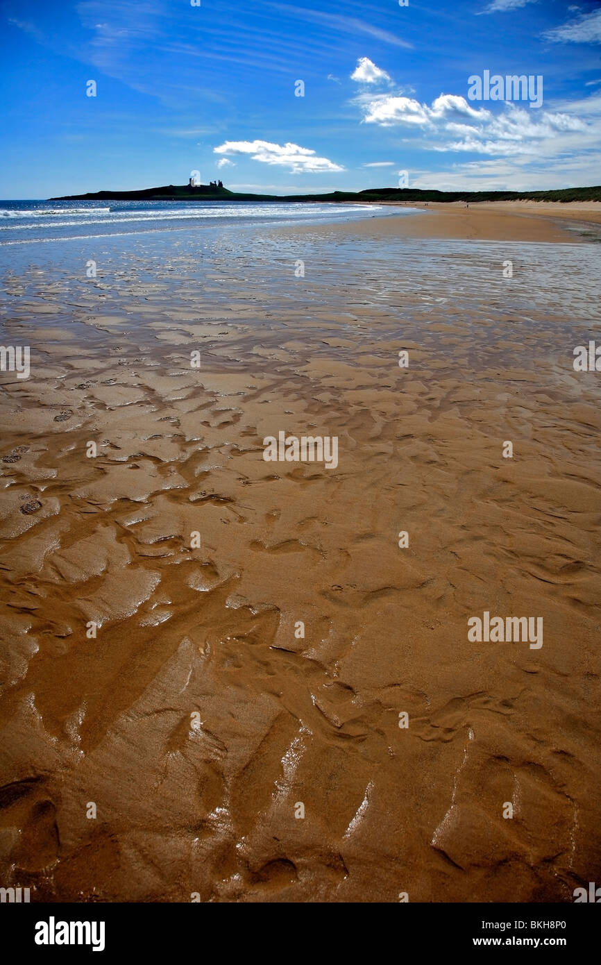 Sand Patterns at Embleton Bay beach North Northumbrian Coast ...