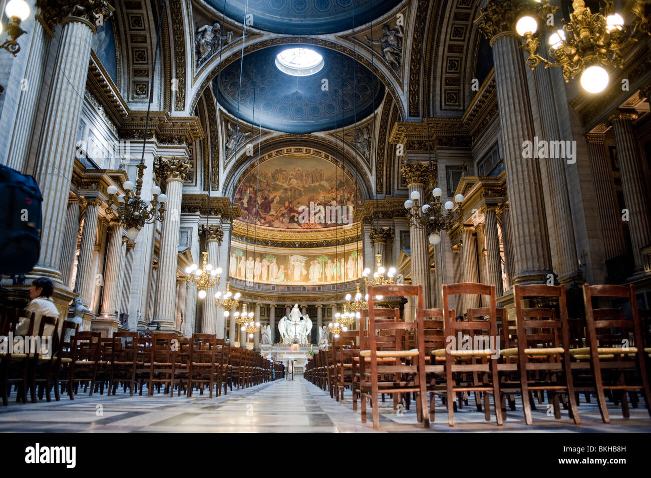 Madeleine Church, 'Eglise de la Madeleine', Paris, France, 'Roman Temple' Architecture Stock Photo