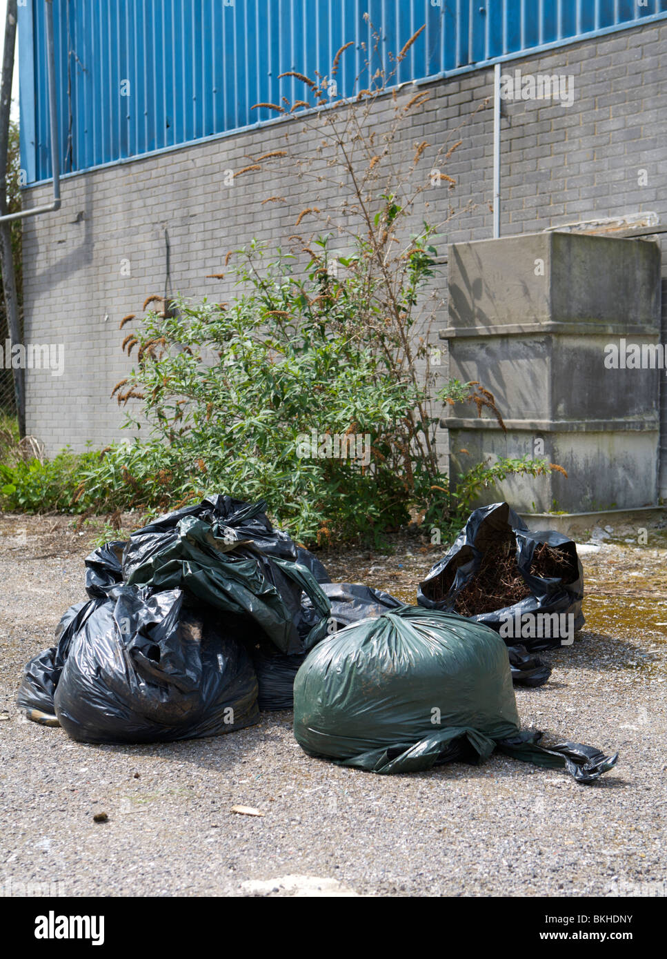 Illegally dumped rubbish Stock Photo Alamy