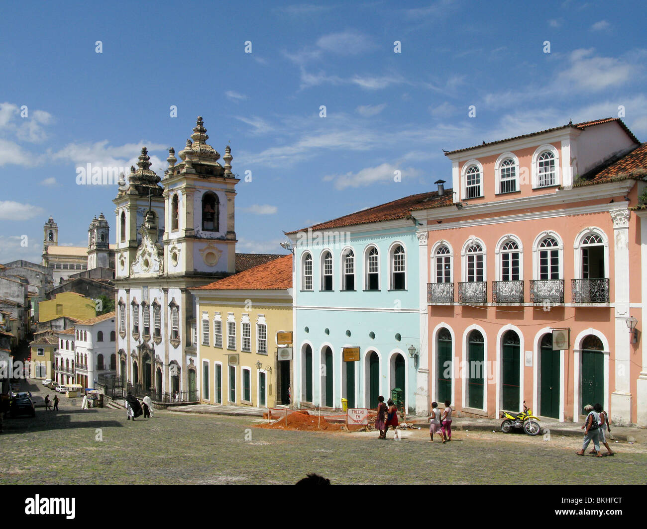 Pelourinho Old Historical center, Salvador de Bahia, Brazil Stock Photo
