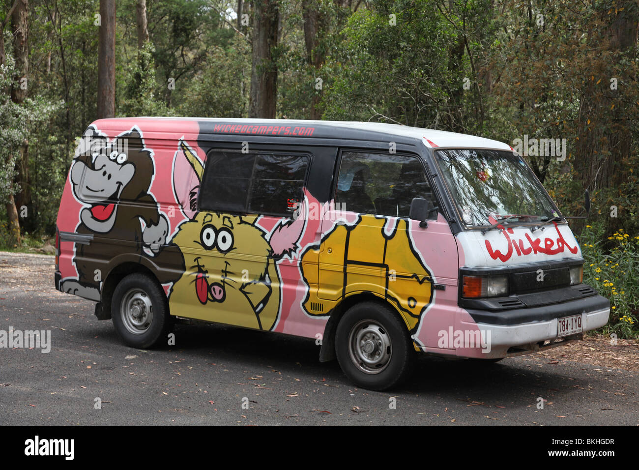 Wicked Camper, campervan, Australia Stock Photo - Alamy