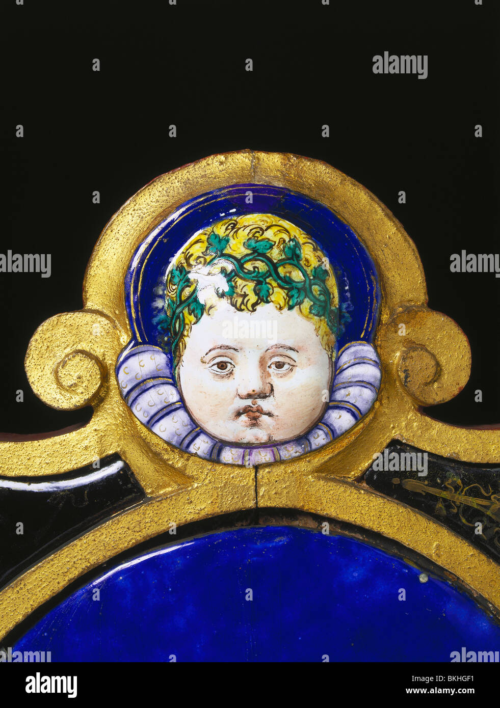 Enamel Plaque of Cardinal of Guise, by Leonard Limosin. Limoges, France