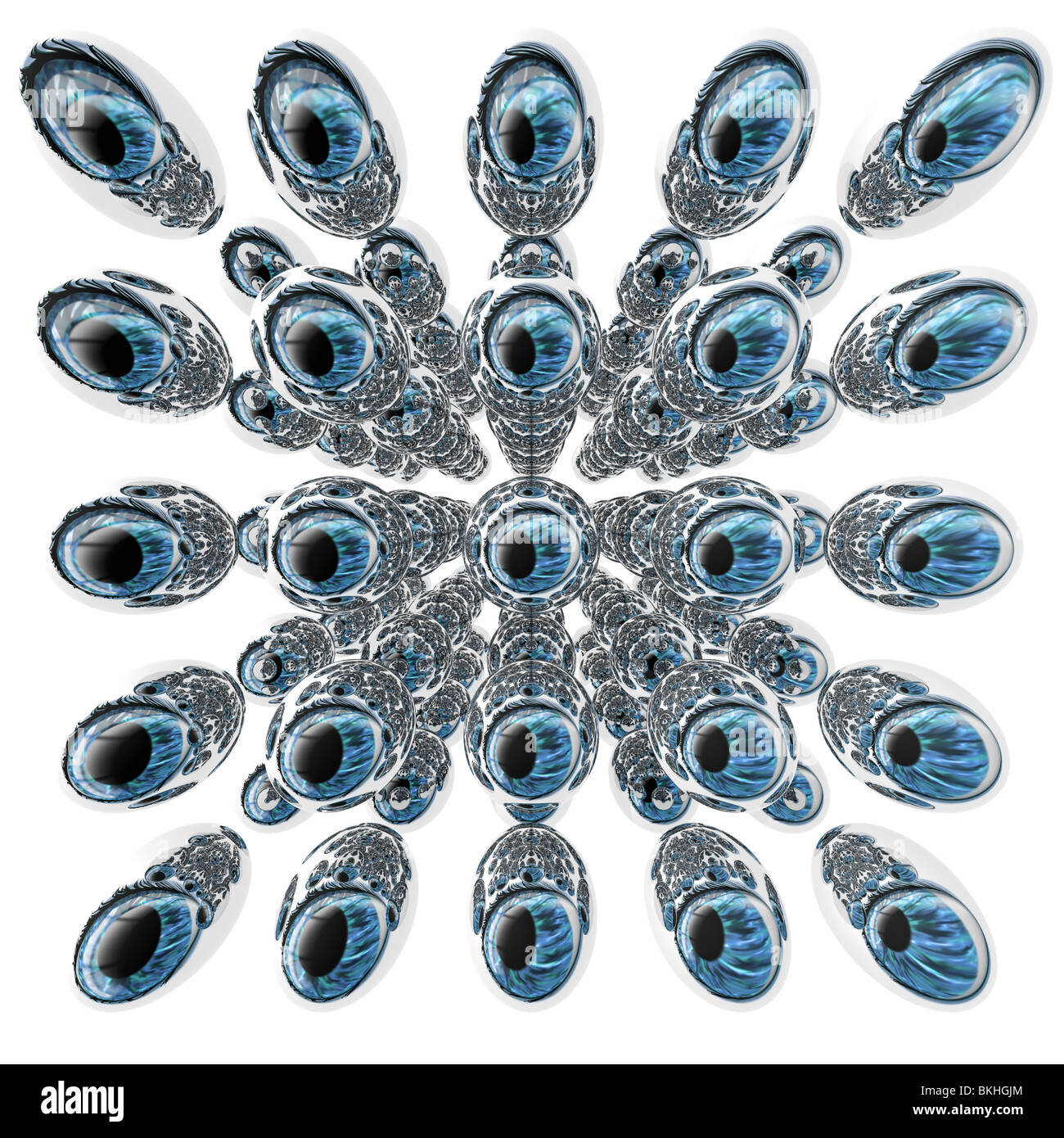 Abstract eye illustration depicting that paranoid feeling Stock Photo